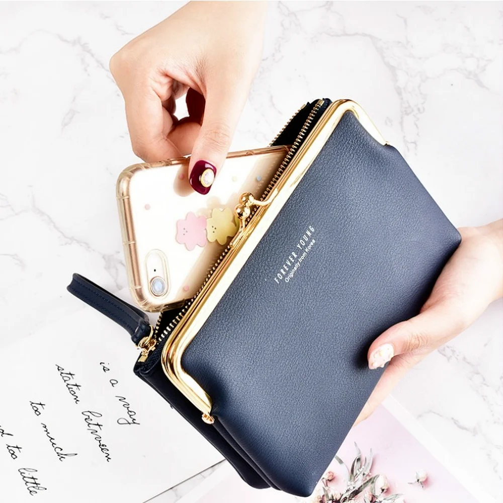 Simple Zipper Large Capacity Clutch Soft Leather Wrist Strap Lock Mobile Phone Bag Female Women Wallets Long Handnag Purse
Simple Zipper Large Capacity Clutch Soft Leather Wrist Strap Lock Mobile Phone Bag Female Women Wallets Long Handnag Purse