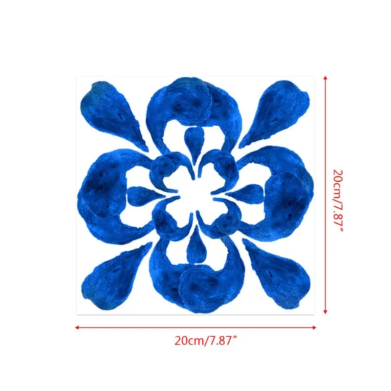 12pcs Blue and White Porcelain Self Adhesive PVC Ceramic Tile Sticker Waterproof Wall Stickers Kitchen Home Decoration
12pcs Blue and White Porcelain Self Adhesive PVC Ceramic Tile Sticker Waterproof Wall Stickers Kitchen Home Decoration