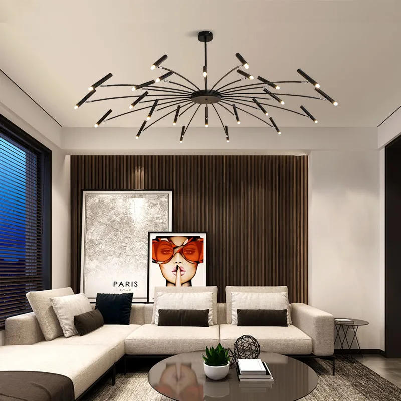 Modern Nordic living room led chandelier new indoor hotel lobby chandelier lighting simple Nakajima bar bedroom lighting
Modern Nordic living room led chandelier new indoor hotel lobby chandelier lighting simple Nakajima bar bedroom lighting