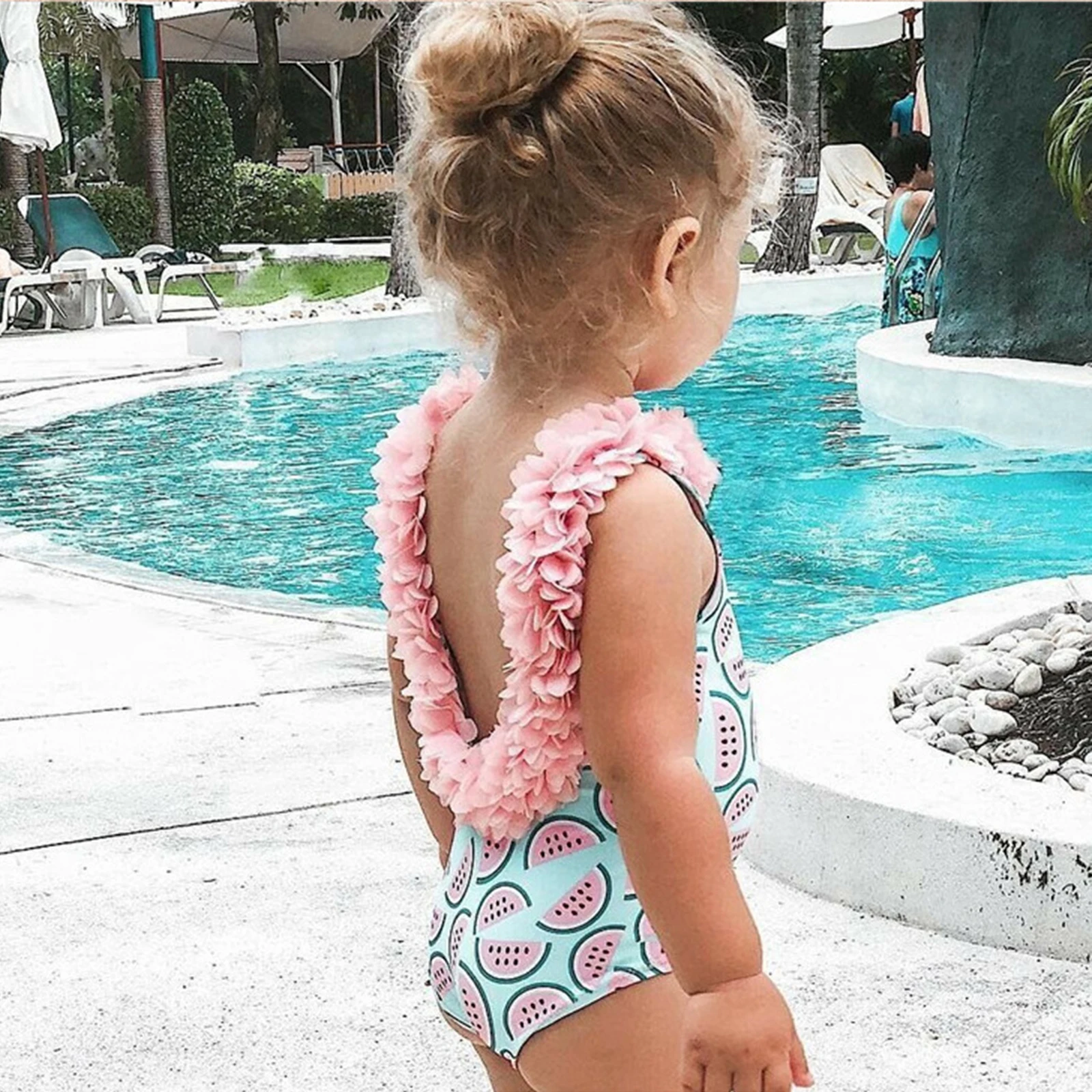 One-Piece Baby Girl Swimsuit Watermelon 6-24 Months 2-4 Years Infant Toddler Swimwear Bikini Bathing Suit with Floral V Neck
One-Piece Baby Girl Swimsuit Watermelon 6-24 Months 2-4 Years Infant Toddler Swimwear Bikini Bathing Suit with Floral V Neck