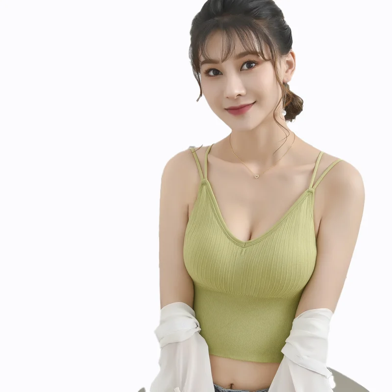 Hot Sale Tank Tops Sexy Wrapped Chest U-Shaped Back Threaded Camisole Female Bottoming Tube Top Seamless Underwear Women's Vest
Hot Sale Tank Tops Sexy Wrapped Chest U-Shaped Back Threaded Camisole Female Bottoming Tube Top Seamless Underwear Women's Vest