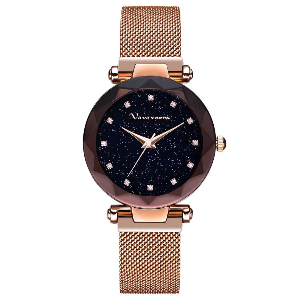 Trendy Women's Watch Fashion Leisure Magnet Milan Magnetic Buckle Mesh Belt Watch Starry Sky Pink Diamond Girls Waterproof Watch 
Trendy Women's Watch Fashion Leisure Magnet Milan Magnetic Buckle Mesh Belt Watch Starry Sky Pink Diamond Girls Waterproof Watch