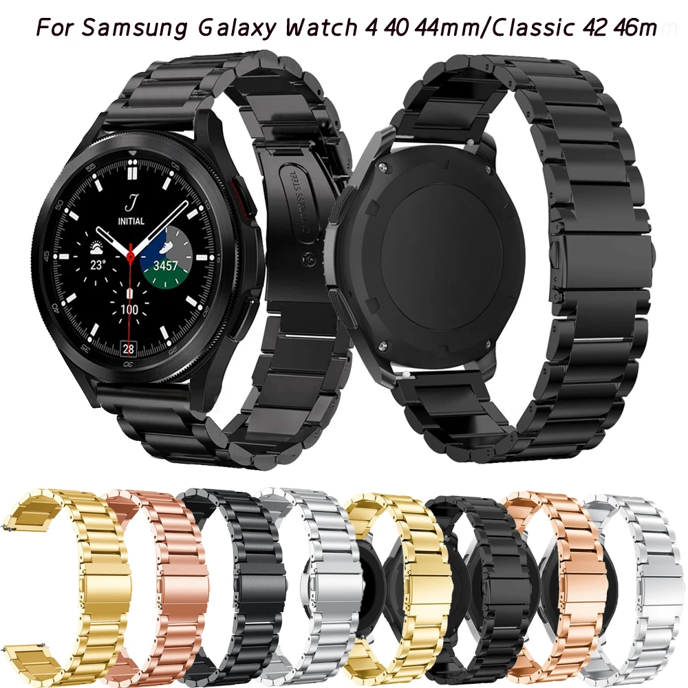 Ремешок 20 мм металлический для Samsung Galaxy Watch 4 Classic, 46 мм, 42 мм, браслет из нержавеющей стали для Galaxy Watch 4 44 мм, 40 мм
Ремешок 20 мм металлический для Samsung Galaxy Watch 4 Classic, 46 мм, 42 мм, браслет из нержавеющей стали для Galaxy Watch 4 44 мм, 40 мм