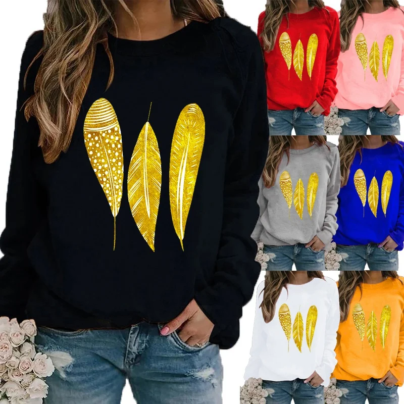 Women Autumn and Winter New Fashion Printing Motion Sweatshirt Long Sleeve Casual Loose Round Neck Pullover
Women Autumn and Winter New Fashion Printing Motion Sweatshirt Long Sleeve Casual Loose Round Neck Pullover