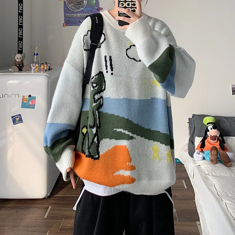 Autumn and Winter Sweater Men Ins Hong Kong Style Loose Lazy Thick Knit Sweater Korean Version Trend Personality Youth Sweater
Autumn and Winter Sweater Men Ins Hong Kong Style Loose Lazy Thick Knit Sweater Korean Version Trend Personality Youth Sweater