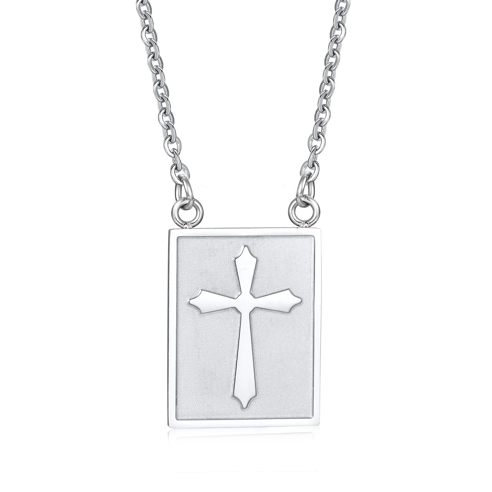 Преданное Scapular ожерелье популярные мужские ожерелья мини Крест Тег медаль