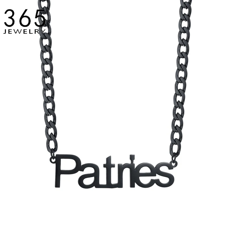 Fashion Necklace Personalized Stainless Steel NK Chain Customized Letter Black Nameplate Necklaces For Men Women Jewelry Gift
Fashion Necklace Personalized Stainless Steel NK Chain Customized Letter Black Nameplate Necklaces For Men Women Jewelry Gift