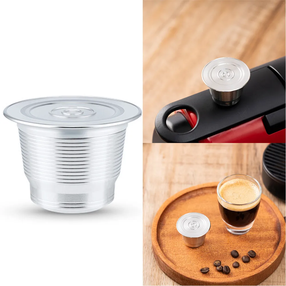 Reusable Coffee Capsule Stainless Steel Refillable Capsule Filters Espresso Cup Fit For Nespresso Coffee Maker Machine
Reusable Coffee Capsule Stainless Steel Refillable Capsule Filters Espresso Cup Fit For Nespresso Coffee Maker Machine