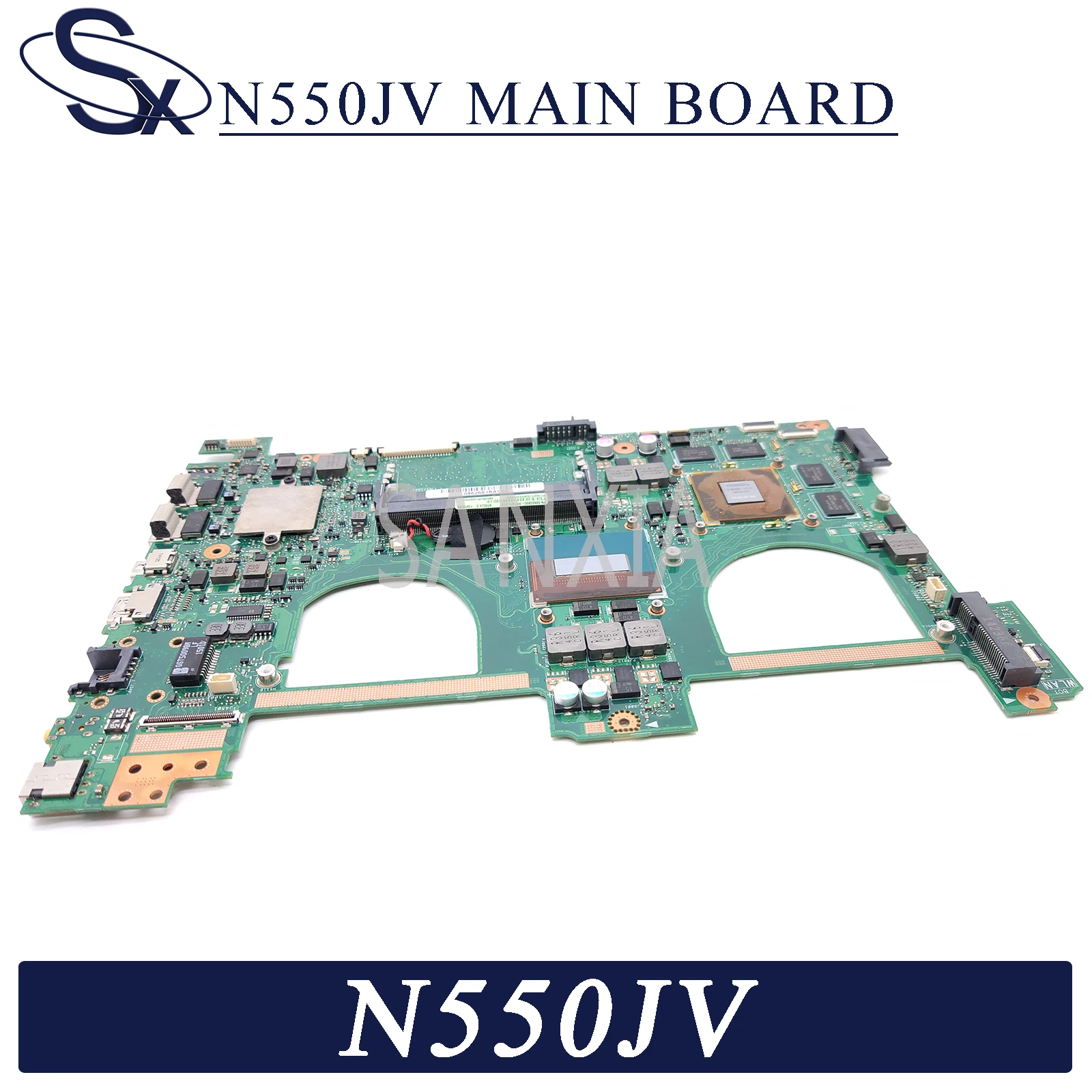 KEFU N550JV Laptop motherboard for ASUS VivoBook N550J N550JK N550JX G550JX G550J original mainboard I7-4710HQ GT750M-2GB
KEFU N550JV Laptop motherboard for ASUS VivoBook N550J N550JK N550JX G550JX G550J original mainboard I7-4710HQ GT750M-2GB