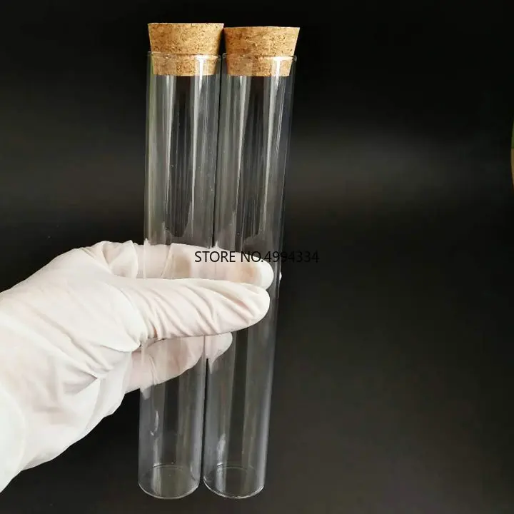 12pcs/lot 30x200mm Transparent Glass Flat Bottom Test Tubes with cork stopper for Laboratory Glassware
12pcs/lot 30x200mm Transparent Glass Flat Bottom Test Tubes with cork stopper for Laboratory Glassware