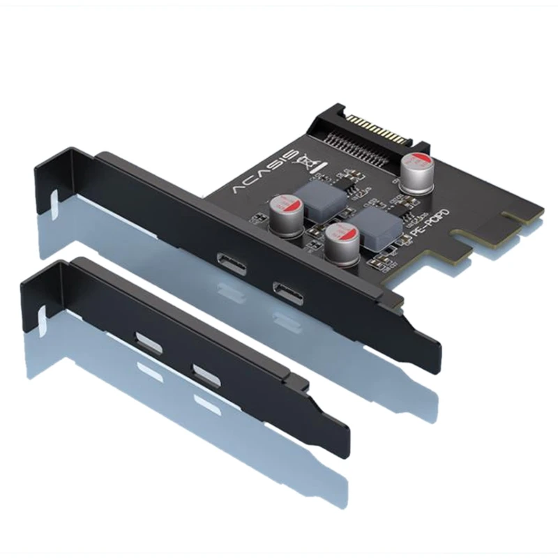 Плата расширения ACASIS PCIE на Type-C с 2 портами, Райзер PCIE с двойной быстрой зарядкой PD 20 Вт, адаптер Type C
Плата расширения ACASIS PCIE на Type-C с 2 портами, Райзер PCIE с двойной быстрой зарядкой PD 20 Вт, адаптер Type C