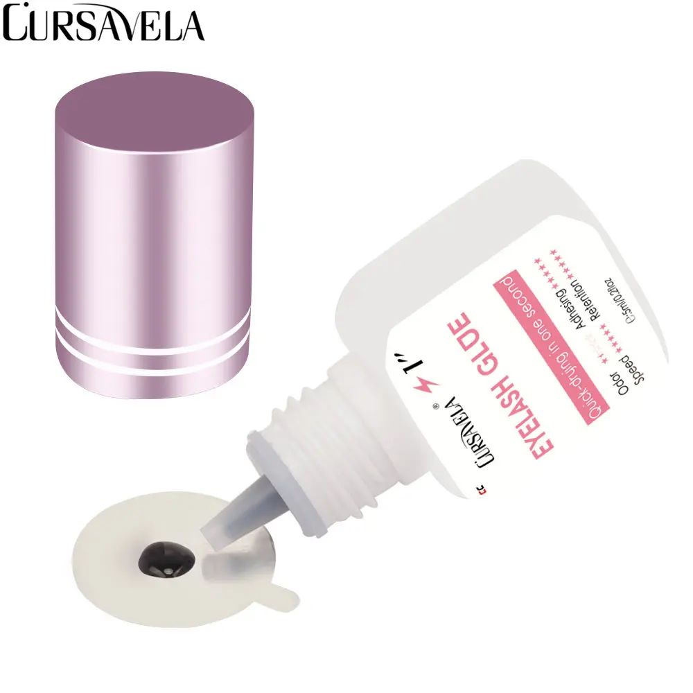 CURSAVELA Professional Extension Lashes Glue 5ML Quick Dry Strong Adhesive No Odor Premade Ellipse Lashes Korea Glues Vendor
CURSAVELA Professional Extension Lashes Glue 5ML Quick Dry Strong Adhesive No Odor Premade Ellipse Lashes Korea Glues Vendor