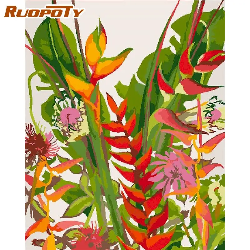 RUOPOTY Picture By Numbers For Adults Children Color Leaf Flower Painting By Number 40x50cm Framed Handmade Home Wall Decors
RUOPOTY Picture By Numbers For Adults Children Color Leaf Flower Painting By Number 40x50cm Framed Handmade Home Wall Decors