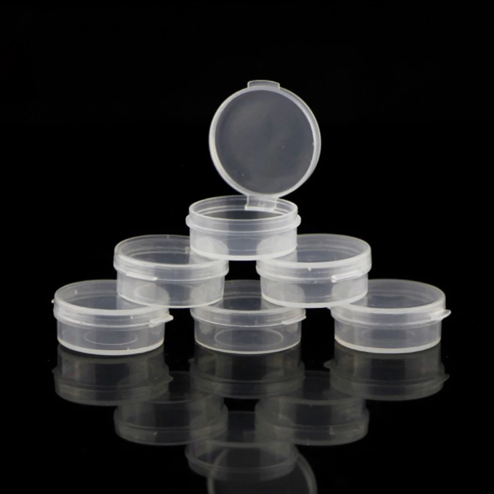 50/100pcs 5g Cosmetic Jars Empty Cream Container Plastic Mini Sample Bottle Transparent Case Salad Sauce Portable Box
50/100pcs 5g Cosmetic Jars Empty Cream Container Plastic Mini Sample Bottle Transparent Case Salad Sauce Portable Box
