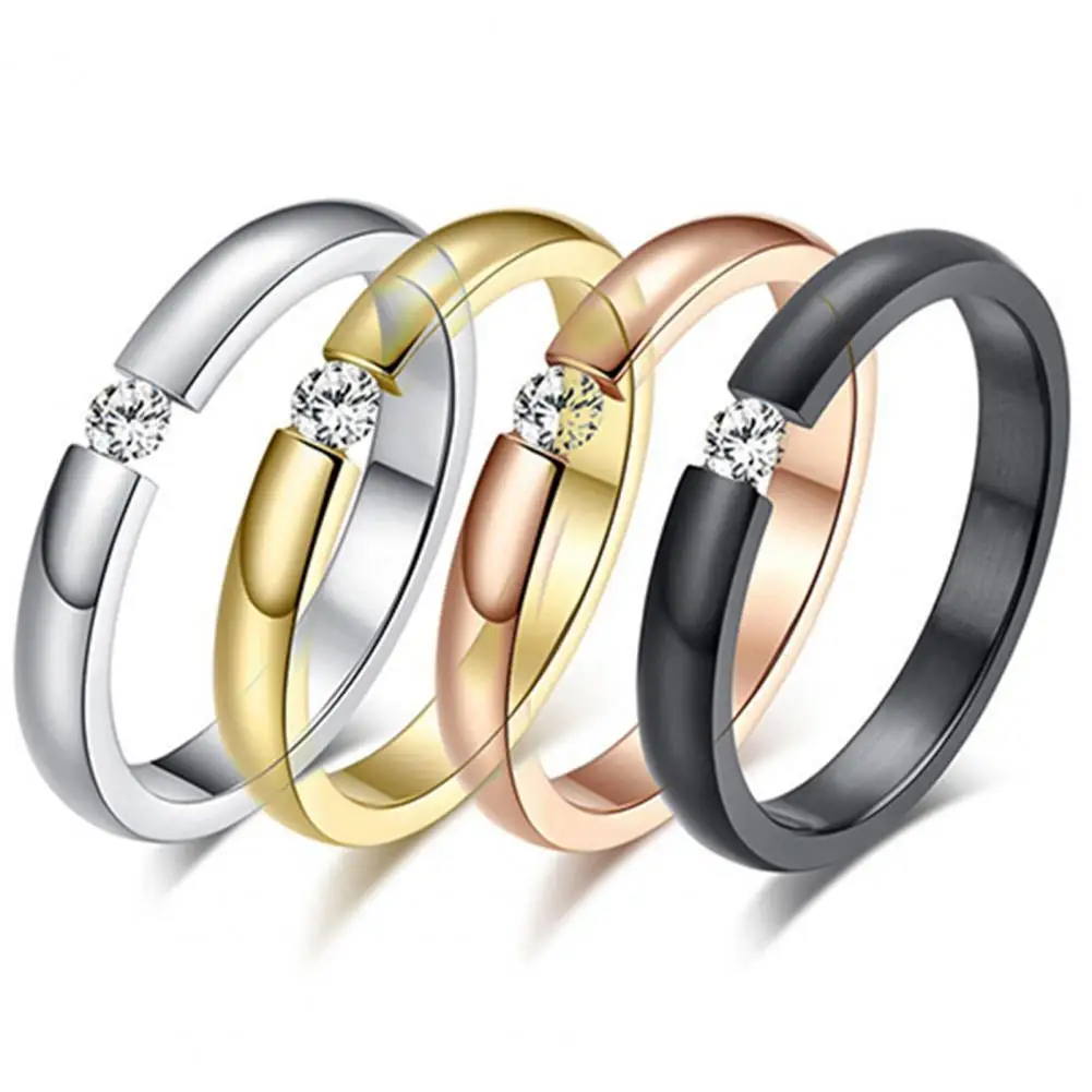 Fashion Women's Rings Titanium Steel Rhinestone Inlaid Titanium Steel Wedding Party Engagement Ring Band US Size 6 to 12 Rings
Fashion Women's Rings Titanium Steel Rhinestone Inlaid Titanium Steel Wedding Party Engagement Ring Band US Size 6 to 12 Rings