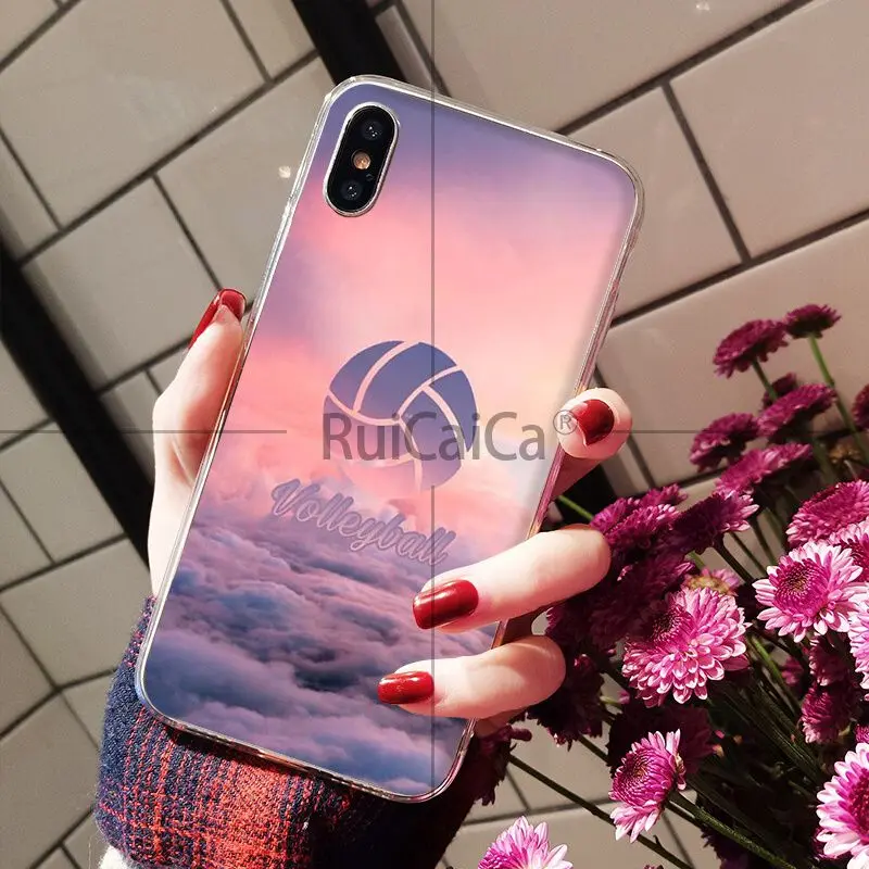 Ruicaica я люблю волейбол на заказ фото мягкий чехол для телефона Apple iPhone 8 7 6 6S Plus X XS MAX