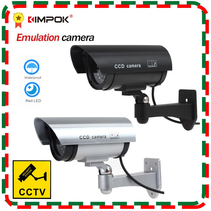KIMPOK Security KP-2600 Waterproof Outdoor Indoor Fake Camera Security Dummy CCTV Surveillance Camera Night CAM LED Light Color
KIMPOK Security KP-2600 Waterproof Outdoor Indoor Fake Camera Security Dummy CCTV Surveillance Camera Night CAM LED Light Color