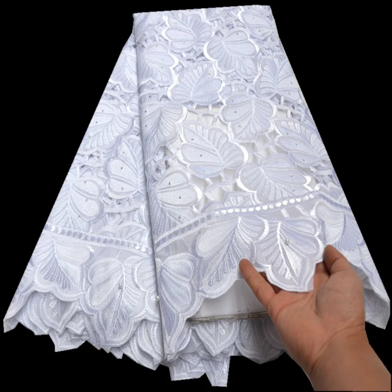 New arrivals WHITE high quality hand-cut African Fabric lace for wedding 100% Cotton Swiss Voile Lace-N8810
New arrivals WHITE high quality hand-cut African Fabric lace for wedding 100% Cotton Swiss Voile Lace-N8810