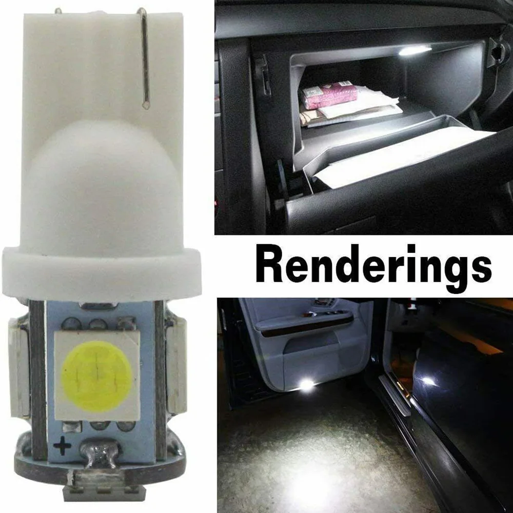 Lamp T10 Car Lights White Bright LED Plug and play Bulb Peanut Replacement 194 168 2825 5050 5SMD
Lamp T10 Car Lights White Bright LED Plug and play Bulb Peanut Replacement 194 168 2825 5050 5SMD