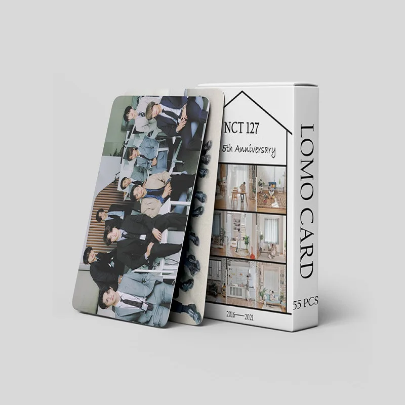 55Pcs/Set NCT 127 The 5th Anniversary Poster Lomo Cards New Fashion Photo Card Postcard Kawaii Stationery Gift
55Pcs/Set NCT 127 The 5th Anniversary Poster Lomo Cards New Fashion Photo Card Postcard Kawaii Stationery Gift