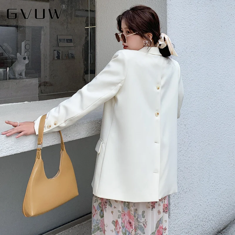 GVUW Womens White Blazer Suit Coat Woman Temperament Design Sense Of Minority 2021 New Casual Autumn Back Button Fried KB5573
GVUW Womens White Blazer Suit Coat Woman Temperament Design Sense Of Minority 2021 New Casual Autumn Back Button Fried KB5573