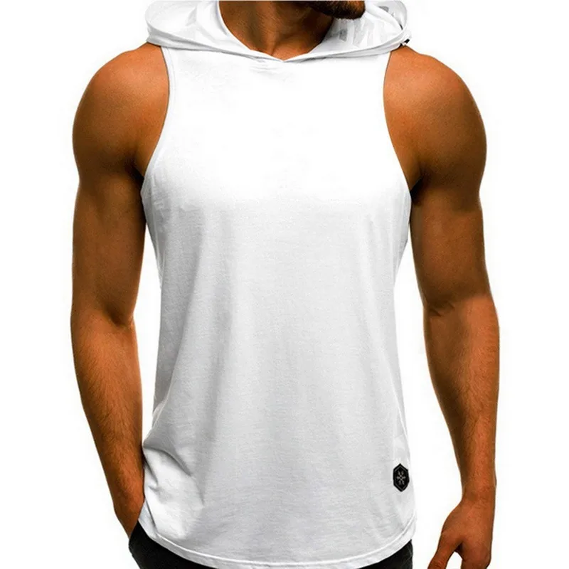 Gyms Clothing Mens Bodybuilding Hooded Tank Top Polyester Sleeveless Vest Sweatshirt Fitness Workout Sportswear Tops Male
Gyms Clothing Mens Bodybuilding Hooded Tank Top Polyester Sleeveless Vest Sweatshirt Fitness Workout Sportswear Tops Male