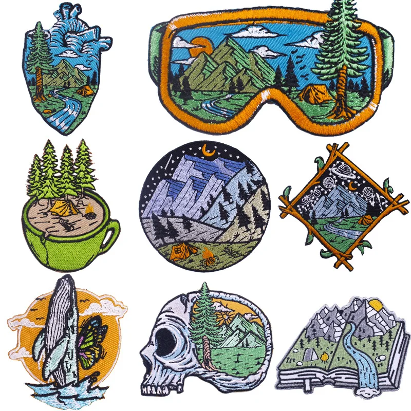 1PCS Embroidery Patches For Clothing Iron On DIY Stickers Badge Backpack T-shirt Appliques Adventure Scenery Moon Gem
1PCS Embroidery Patches For Clothing Iron On DIY Stickers Badge Backpack T-shirt Appliques Adventure Scenery Moon Gem