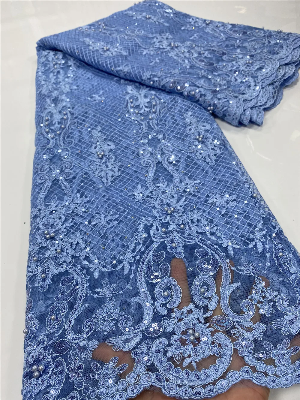 African Lace Fabric 2020 High Quality Beaded Lace Material French Nigerian Lace Fabrics For Wedding Dress Sewing YA3520B-1
African Lace Fabric 2020 High Quality Beaded Lace Material French Nigerian Lace Fabrics For Wedding Dress Sewing YA3520B-1