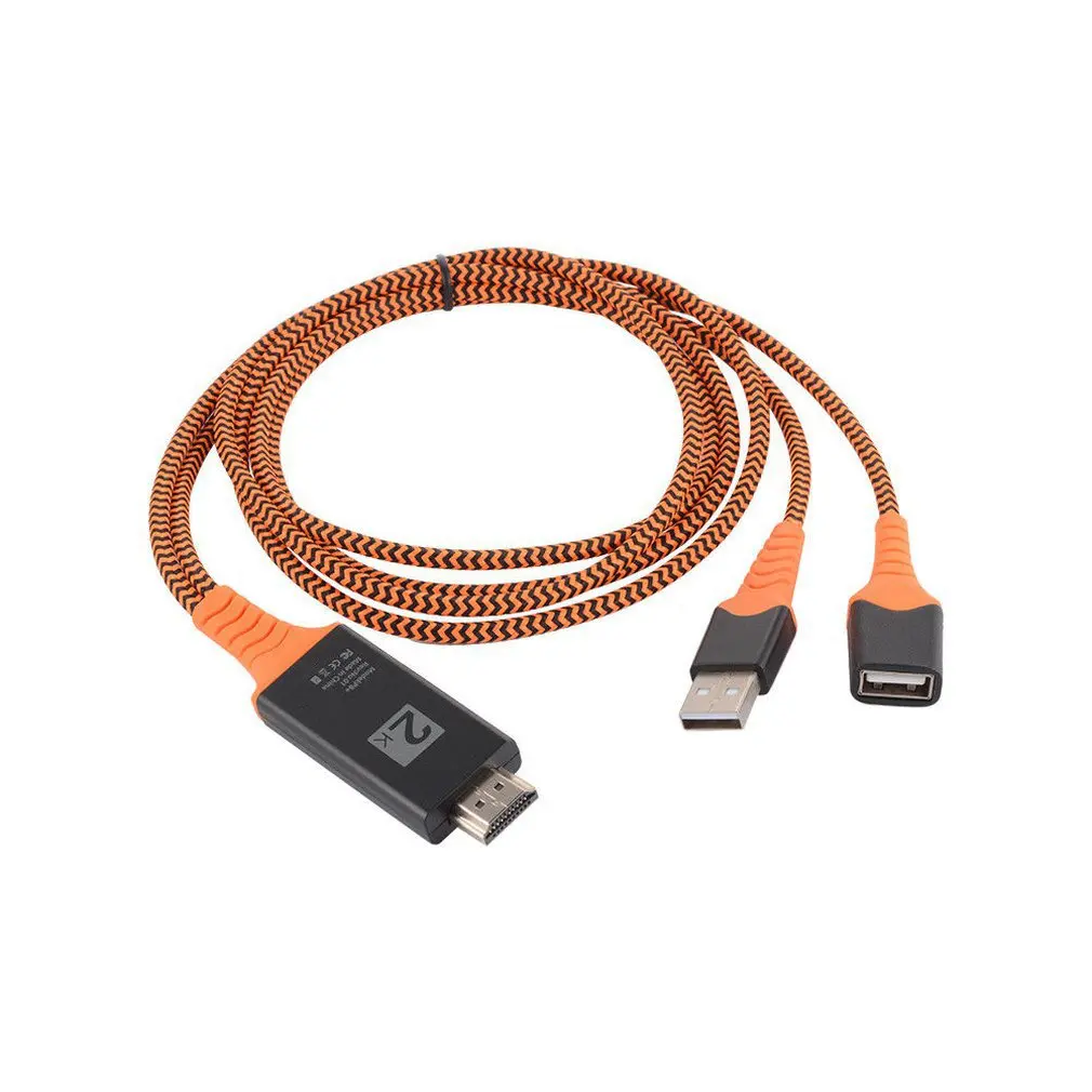 2021 HOT Portable Size Nylon Wire Braided USB Female to HDMI-compatible Male HDTV Adapter Cable Support Type-C Lightning Cable
2021 HOT Portable Size Nylon Wire Braided USB Female to HDMI-compatible Male HDTV Adapter Cable Support Type-C Lightning Cable