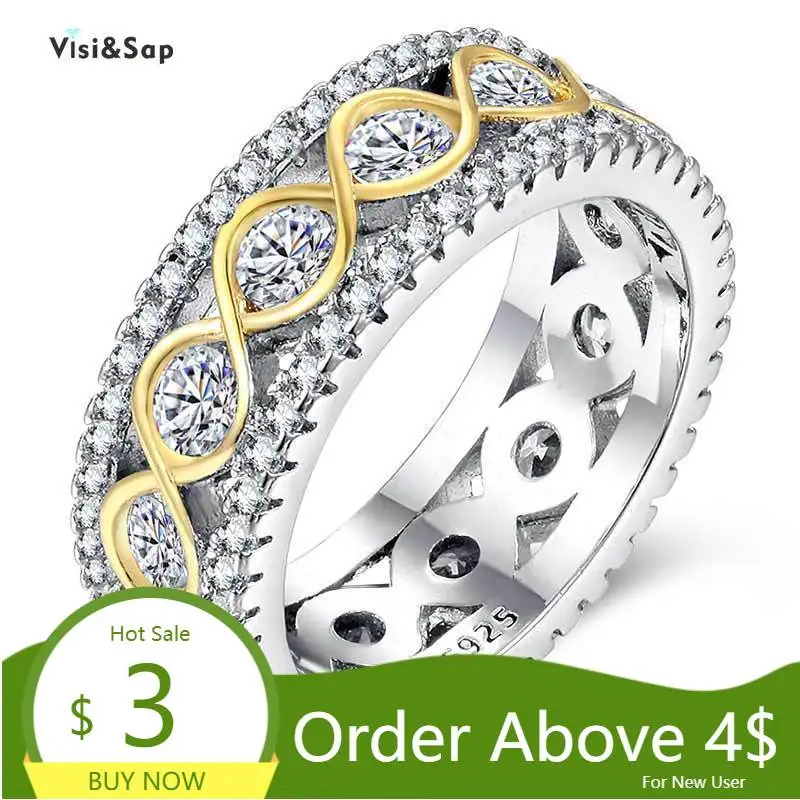 Visisap Micro Inlaid Multicolor Zircon Rings for Women Party Twisted Yellow Gold Full Stone Fashion Ring Jewelry Wholesale B2631
Visisap Micro Inlaid Multicolor Zircon Rings for Women Party Twisted Yellow Gold Full Stone Fashion Ring Jewelry Wholesale B2631