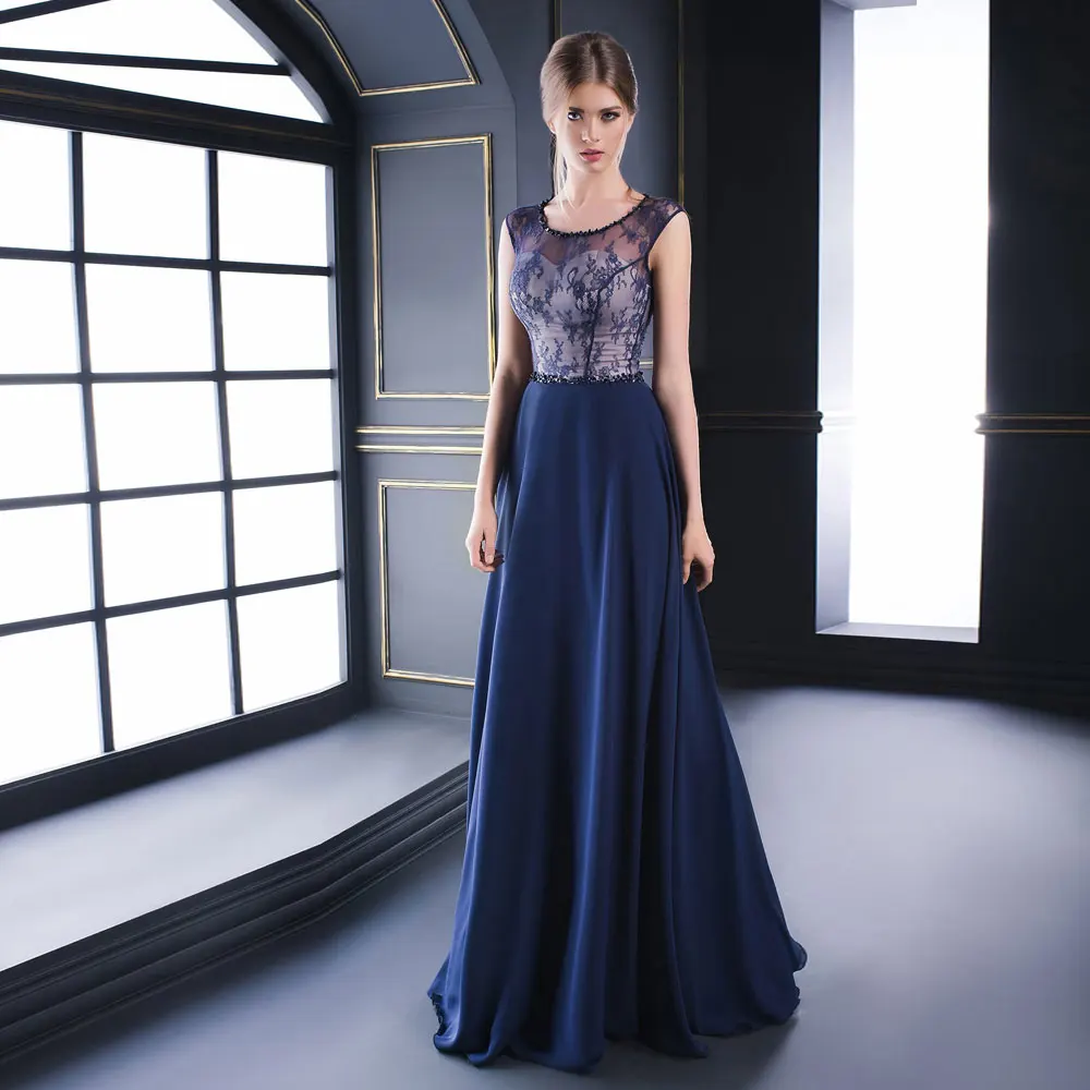 Sleeveless Dark Navy A-line Chiffon Jewel Sweep/Brush Floor length Lace Beads Zipper Evening Dresses Fashion sexy 2021
Sleeveless Dark Navy A-line Chiffon Jewel Sweep/Brush Floor length Lace Beads Zipper Evening Dresses Fashion sexy 2021