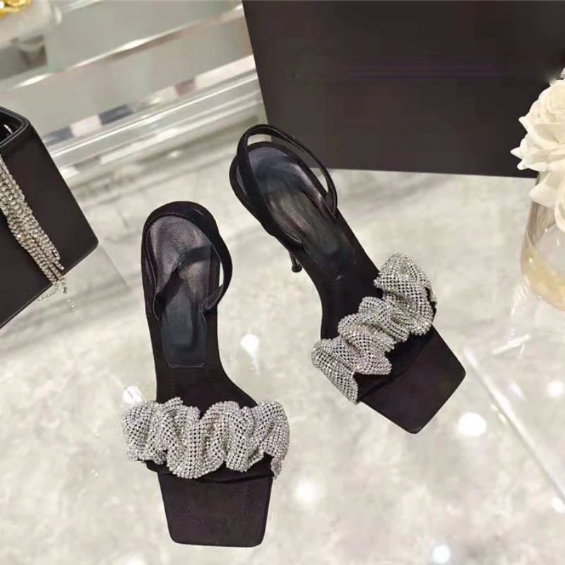 Square Sandals Women's 2021 Summer New One Line Diamond European and American Style Thin Heel High Heels Women's Shoes
Square Sandals Women's 2021 Summer New One Line Diamond European and American Style Thin Heel High Heels Women's Shoes