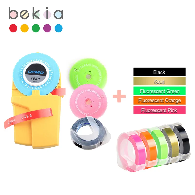 Dymo 1880 Manual Label Maker with 9mm(3/8") 3D Embossing pvc plastic Label labels for Dymo Label printer typewriter 
Dymo 1880 Manual Label Maker with 9mm(3/8") 3D Embossing pvc plastic Label labels for Dymo Label printer typewriter