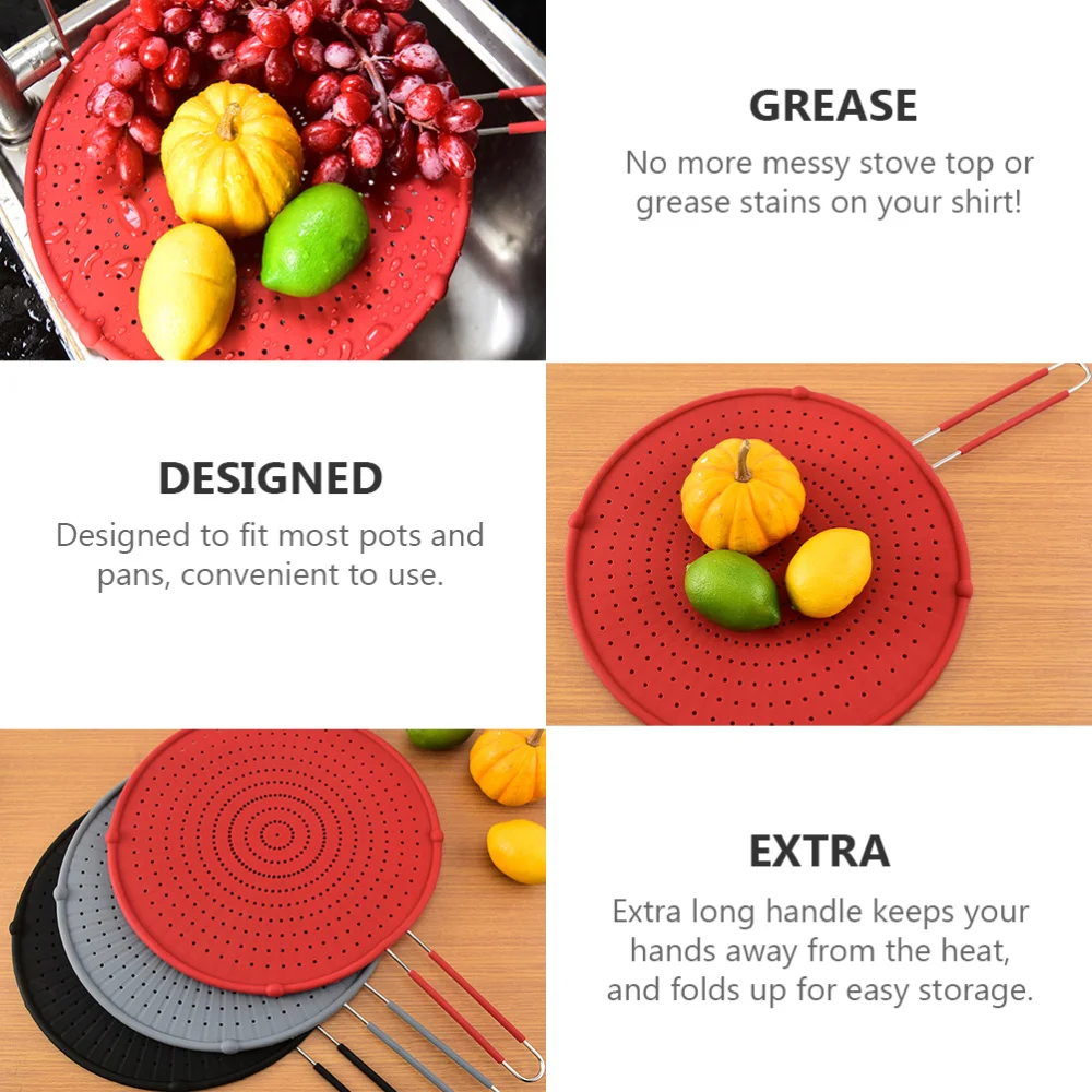 1pc Kitchen Oil Strainer Silicone Oil Mesh Filter Grease Oil Splatter Guard
1pc Kitchen Oil Strainer Silicone Oil Mesh Filter Grease Oil Splatter Guard
