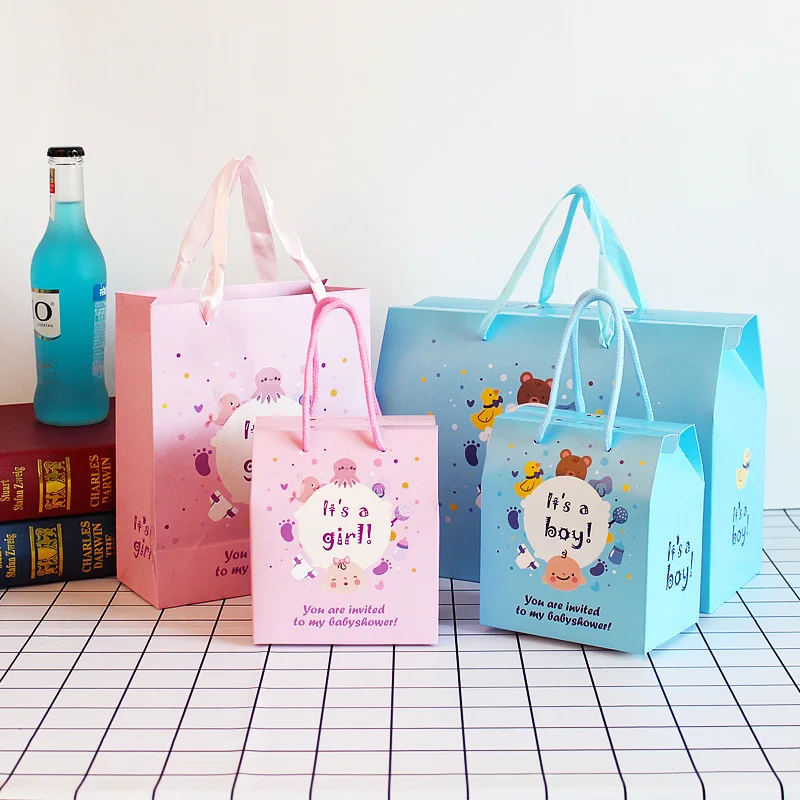 Gift Tote Bag Baby Birth Gender Reveal Party Full Moon Return Gift Candy Paper Bag Cartoon Animal Exquisite Pattern Blue Pink
Gift Tote Bag Baby Birth Gender Reveal Party Full Moon Return Gift Candy Paper Bag Cartoon Animal Exquisite Pattern Blue Pink