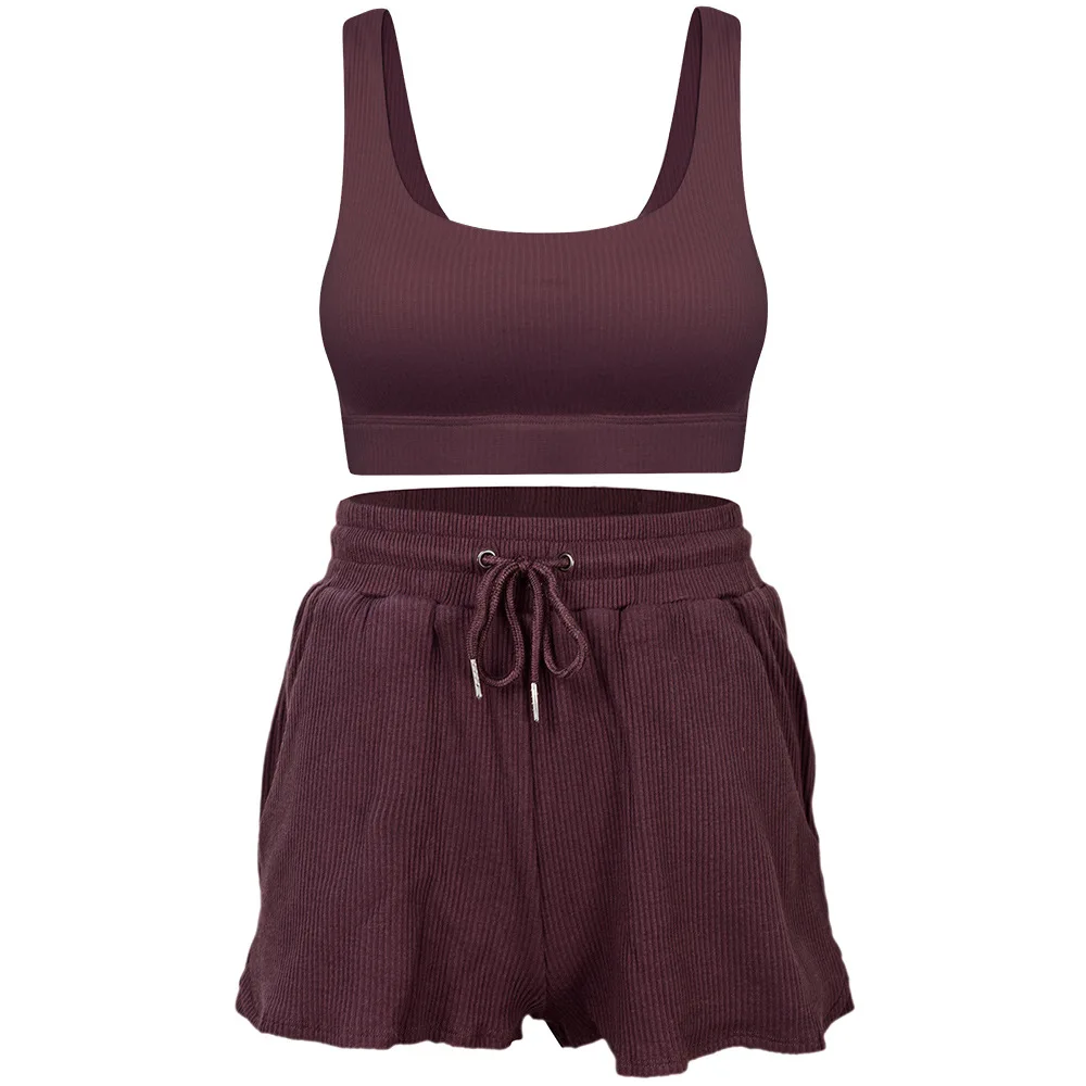 Women's Tracksuit Suit Sportswear Loungewear Tube Top And Shorts Female Two Piece Set Women Jogging Suits Solid Color Outfit Set
Women's Tracksuit Suit Sportswear Loungewear Tube Top And Shorts Female Two Piece Set Women Jogging Suits Solid Color Outfit Set