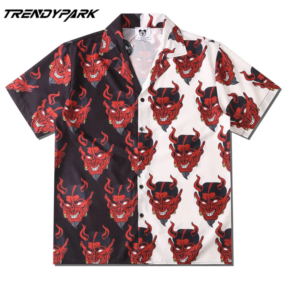 Men's Shirt Summer Short Sleeve Printed Blouse Hip Hop Oversized Casual Harajuku Streetwear Single-breasted Collar Tops Shirts
Men's Shirt Summer Short Sleeve Printed Blouse Hip Hop Oversized Casual Harajuku Streetwear Single-breasted Collar Tops Shirts