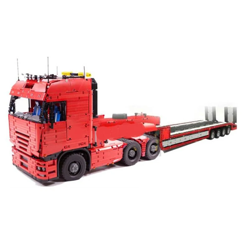 2021 New MOC RC Power Mobile Building Tractor Truck LOWBOY-Trailer compatible with Lucio's Tractor Truck by high-tech 
2021 New MOC RC Power Mobile Building Tractor Truck LOWBOY-Trailer compatible with Lucio's Tractor Truck by high-tech