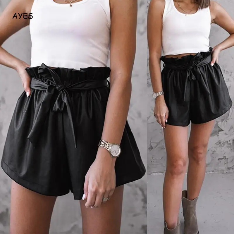 Women 2020 A-line Elegant Leather Shorts Fashion High Waist Shorts GirlsBottoms Wide-legged Shorts Autumn Winter
Women 2020 A-line Elegant Leather Shorts Fashion High Waist Shorts GirlsBottoms Wide-legged Shorts Autumn Winter