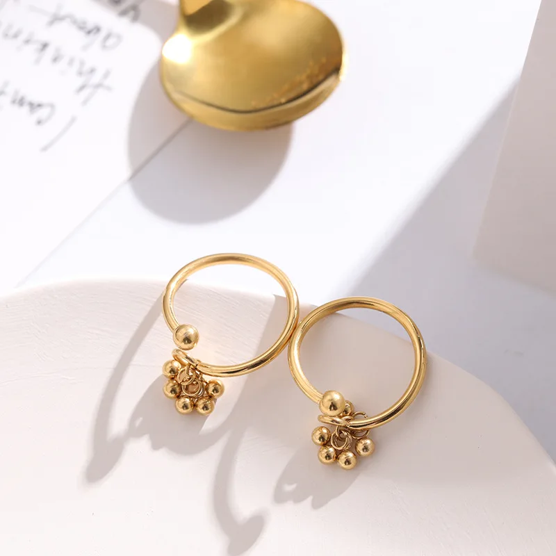 Gold Color Stainless Steel Multi-bead Rings For Women Fashion Jewelry 2021, Cute little ball Ring Female Finger Accessories
Gold Color Stainless Steel Multi-bead Rings For Women Fashion Jewelry 2021, Cute little ball Ring Female Finger Accessories