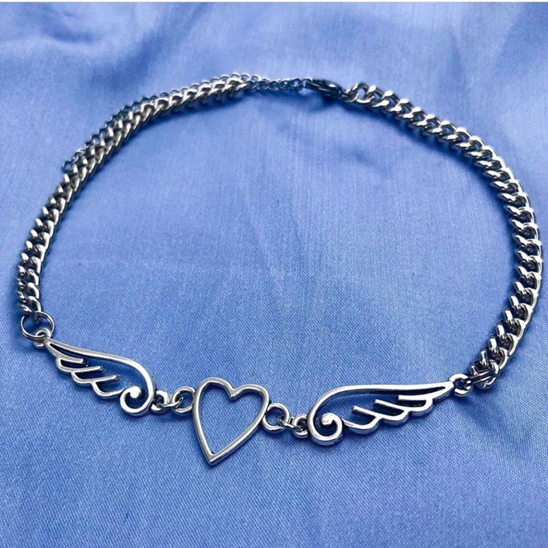 Punk Hollow Love Angel Wing Necklace Lady Hip Hop Harajuku Angel Guardian Lucky Jewelry Girl Fashion Accessories Gift
Punk Hollow Love Angel Wing Necklace Lady Hip Hop Harajuku Angel Guardian Lucky Jewelry Girl Fashion Accessories Gift