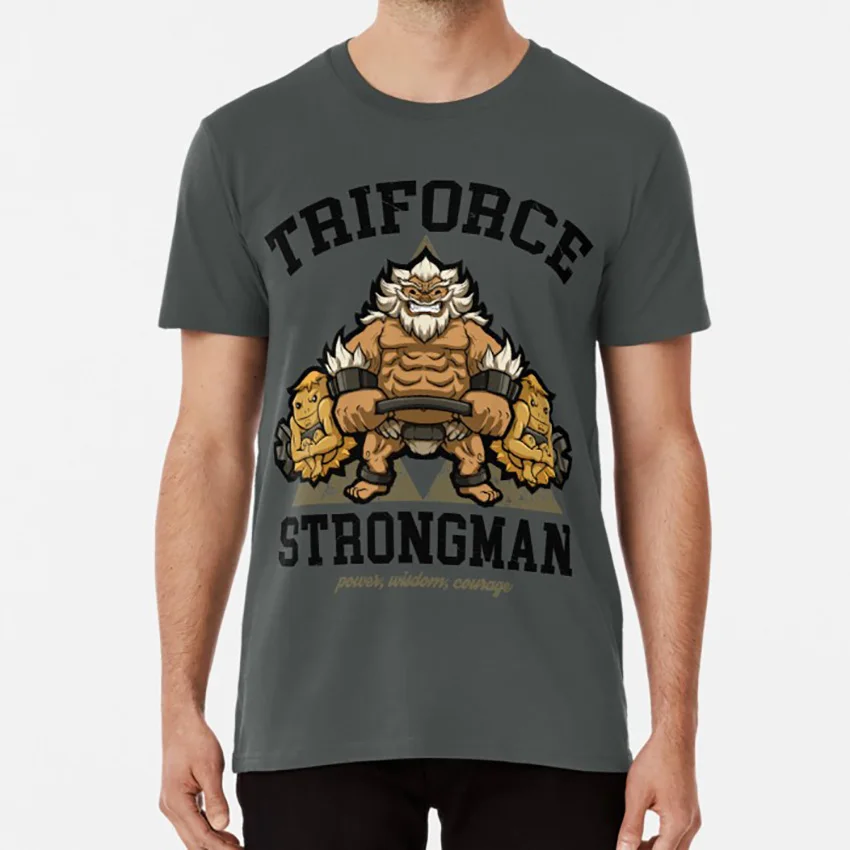 Triforce Strongman 2 года Daruk черная текстовая футболка triforce zelda daruk strongman сильный подъем