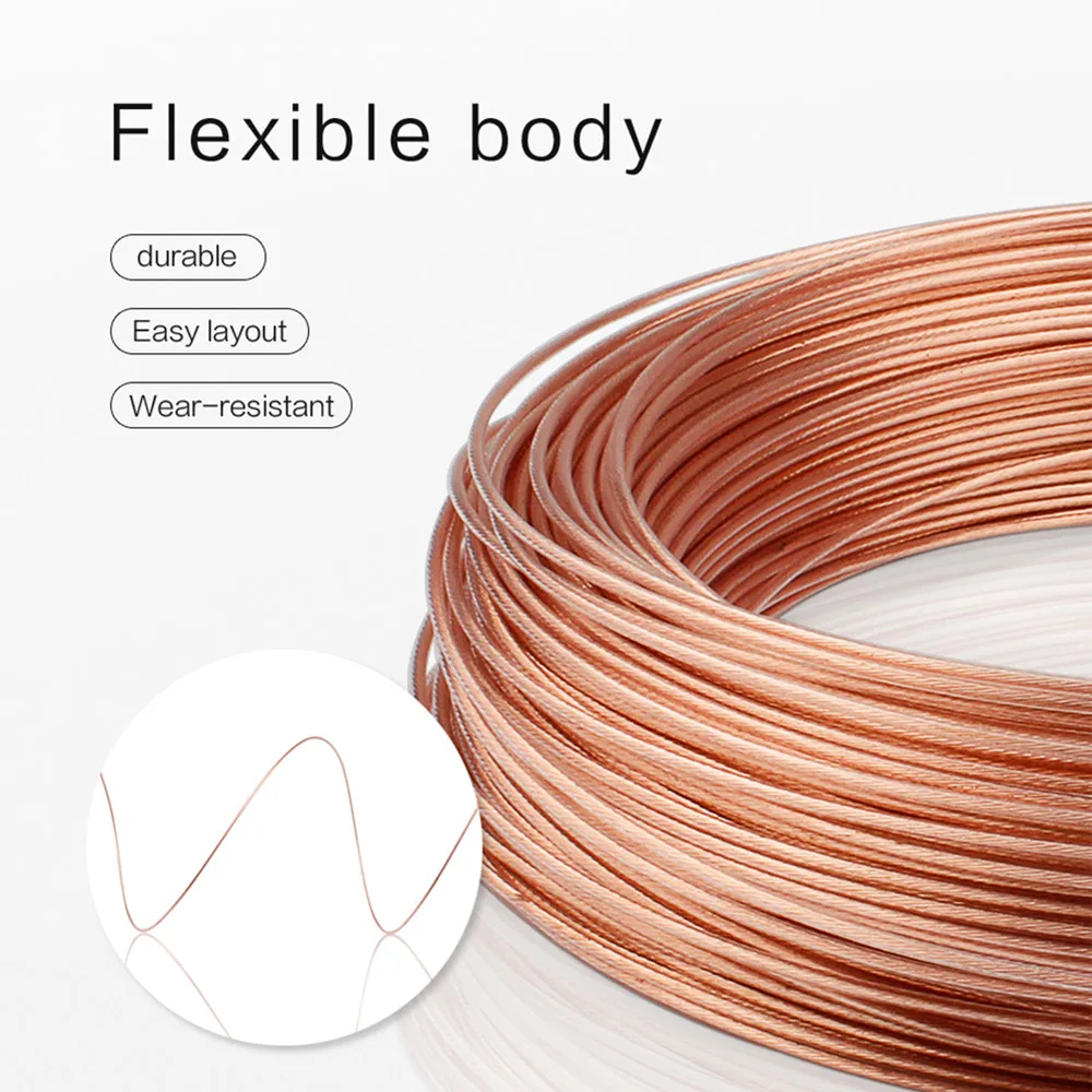 Aux Cable 0.5mm Square 6N OCC Single Crystal Copper Wire Speaker Amplifier High end Audio Auxiliary Cable Home Theater DJ System
Aux Cable 0.5mm Square 6N OCC Single Crystal Copper Wire Speaker Amplifier High end Audio Auxiliary Cable Home Theater DJ System
