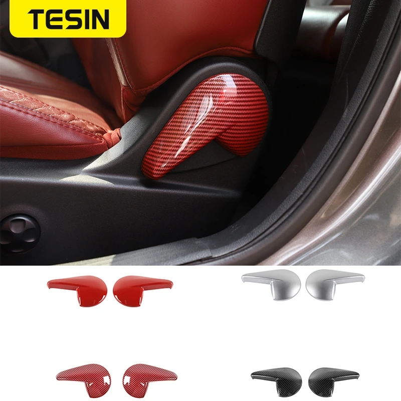 TESIN ABS Car Seat Back Adjustment Handle Decoraion Cover Stickers Trim for Dodge Challenger 2010-2020 Car Interior Accessories
TESIN ABS Car Seat Back Adjustment Handle Decoraion Cover Stickers Trim for Dodge Challenger 2010-2020 Car Interior Accessories