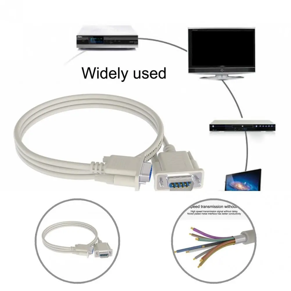 Lightweight High-quality 9Pin Male to Female VGA Adapter Cable Reliable VGA Extension Wire Sturdy for PC
Lightweight High-quality 9Pin Male to Female VGA Adapter Cable Reliable VGA Extension Wire Sturdy for PC