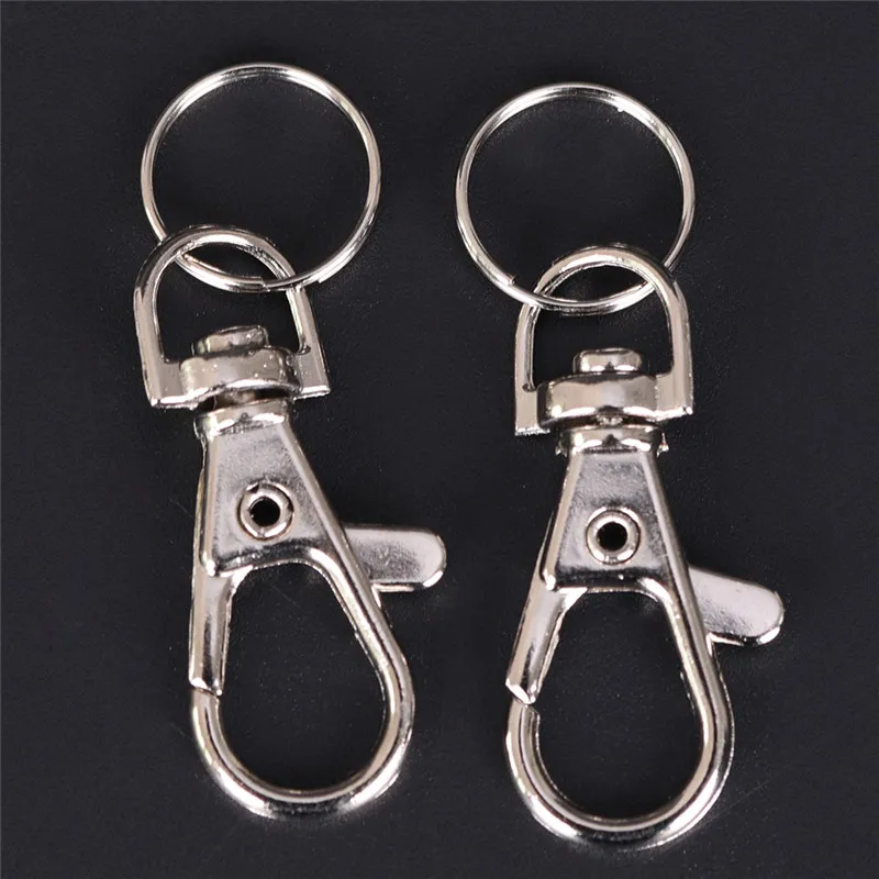 10pcs Key Chain Ring Metal Swivel Lobster Clasp Clips Key Hooks Keychain Split Ring DIY Bag Jewelry
10pcs Key Chain Ring Metal Swivel Lobster Clasp Clips Key Hooks Keychain Split Ring DIY Bag Jewelry