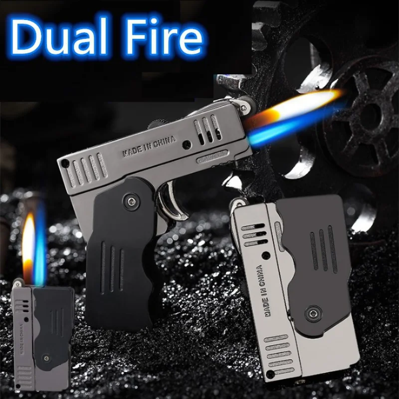 Blue&Yellow Dual Flame Jet Lighters New Spray Gun Butane Lighters Gas Cigarette Lighter For Man Gift(Without Gas)
Blue&Yellow Dual Flame Jet Lighters New Spray Gun Butane Lighters Gas Cigarette Lighter For Man Gift(Without Gas)