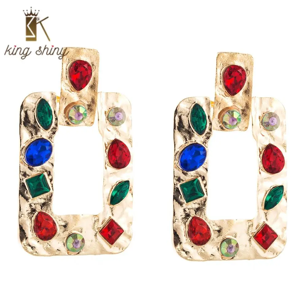 2020 Trendy Gold Color Statement Dangle Earrings for Woman Multi Color Exaggerated Geometric Square Woman Party Dangle Earrings
2020 Trendy Gold Color Statement Dangle Earrings for Woman Multi Color Exaggerated Geometric Square Woman Party Dangle Earrings