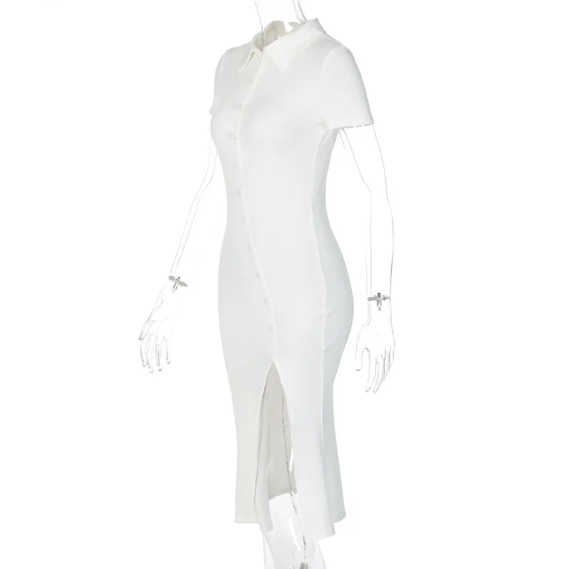 XUXI 2021 Spring Autumn New Shirt Collar Over The Knee Dress Women Beveled Side Split Short Sleeve Skirt E1178
XUXI 2021 Spring Autumn New Shirt Collar Over The Knee Dress Women Beveled Side Split Short Sleeve Skirt E1178
