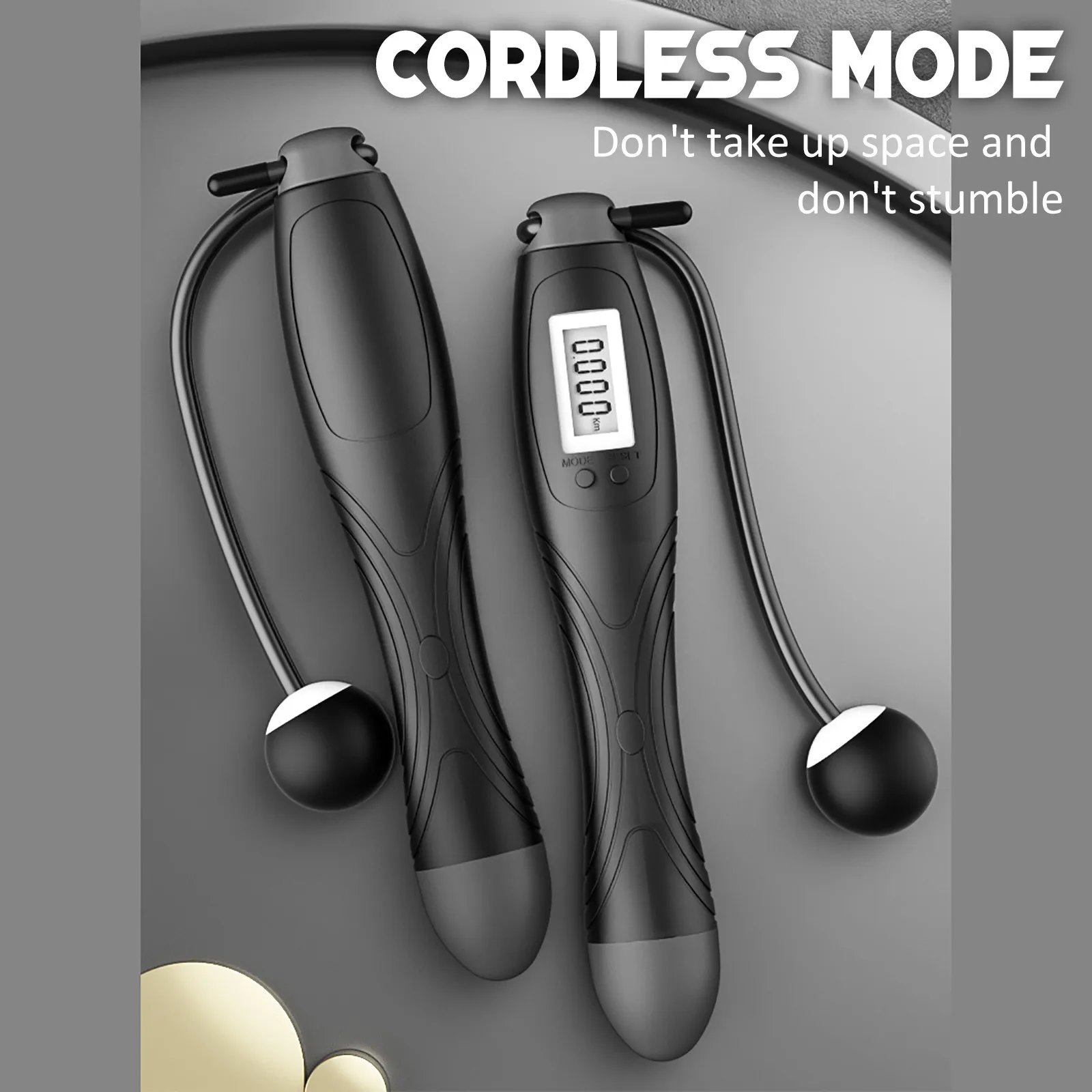 Cordless Jump Ropes Smart Electronic Digital wireless Skip Rope Calorie Consumption Fitness Body Building Exercise Jumping Rope
Cordless Jump Ropes Smart Electronic Digital wireless Skip Rope Calorie Consumption Fitness Body Building Exercise Jumping Rope